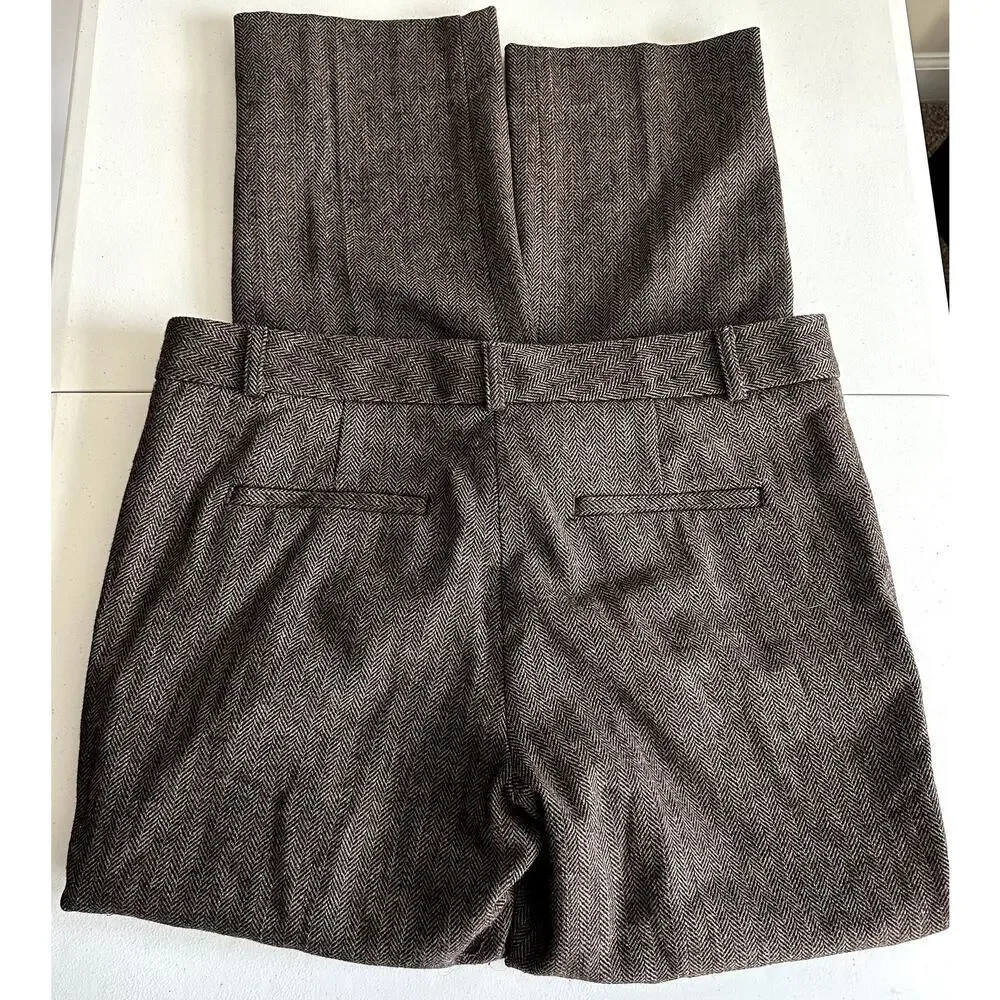 Banana Republic Brown Reegan Wool, Lined, Dress Pants- 6 - Picture 2 of 7